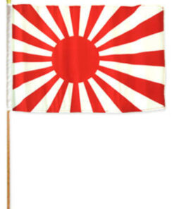 Japan Rising Sun 12"x18" Flag, Rising Sun 12"x18" Flag, Japan Rising Sun Stick Flag