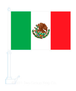 Mexico Window Car Flag