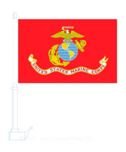 Marine Corps Car Flag