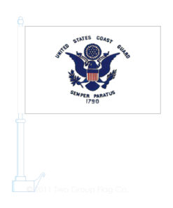 Coast Guard Car Flag