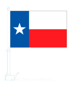 Texas Car Window Flag