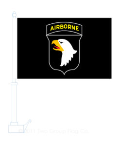 101st Airborne Car Flag