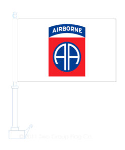 82nd Airborne Car Flag