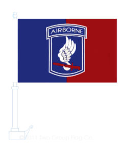 173rd Airborne Car Flag