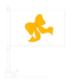 Yellow Ribbon Car Flag