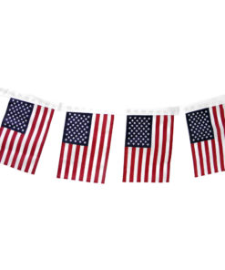 U.S. 8"x12" Patriotic String Flags