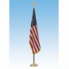 8' Presentation Set W/Aluminum Gold Flagpole