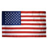 American Flag Pole Sleeve Banner, Nylon USA Banner, US Flag Sleeved, USA Nylon Banner, American Sleeve Flag, U.S. Embroidered Banner Flag