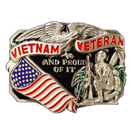 Vietnam Veteran Belt Buckles | Flag World Inc Shopping