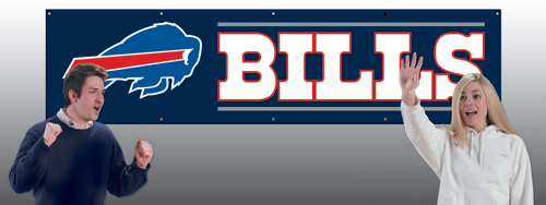 2-Sided Applique Banner Flag NFL Buffalo Bills - The Locker Room