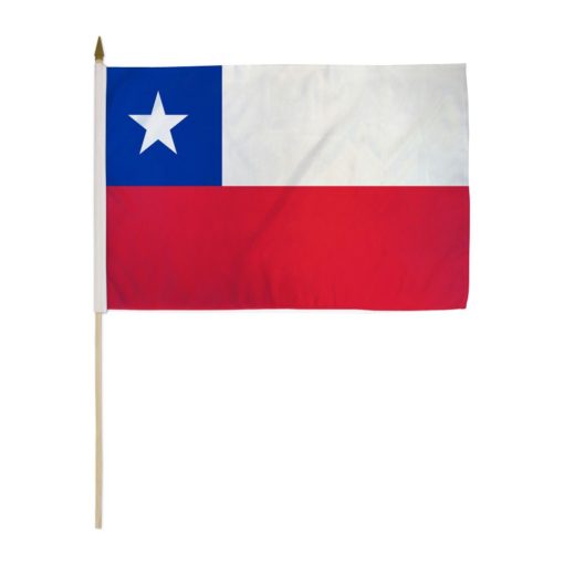 Chile 12x18in Stick Flag