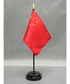 China 4"x6" Stick Flag, China Stick Flag, China Miniature Flag