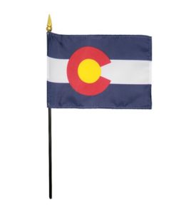 4"x6" Colorado stick flag