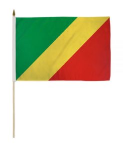 CONGO REPUBLIC 12X18 INCH HANDHELD STICK FLAG