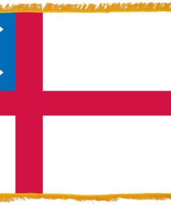 Episcopal 3'x5' PHF Indoor Flag, 3 ft. x 5 ft. Indoor and Parade Colonial Nyl-Glo Episcopal Flag with Fringe, 3 ft. x 5 ft. Indoor and Parade Nylon Episcopal Flag with Fringe