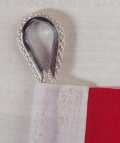 Flag Rope-Galvanized Thimbles on Flag