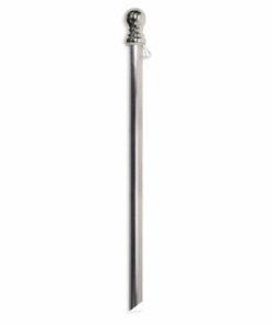 Brushed Aluminum 6' x 1 1/4" 1-Piece Flagpole