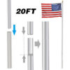 20' Aluminum In-Ground Flagpole