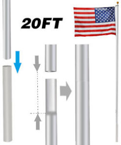 20' Aluminum In-Ground Flagpole