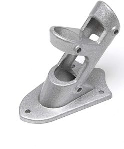 Silver cast aluminum bracket