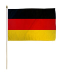 GERMANY 12X18 INCH HANDHELD STICK FLAG