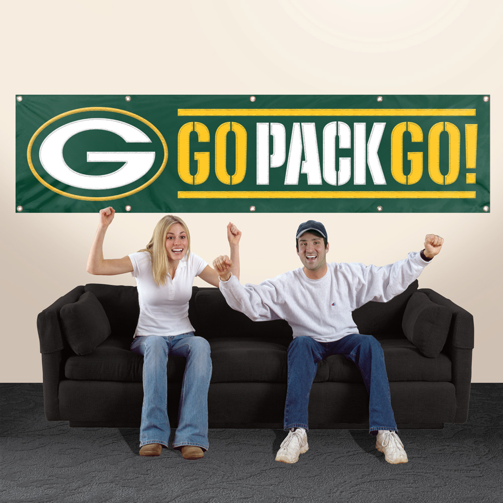 Green Bay Packers Large Outdoor GB NFL 3 x 5 Banner Flag