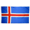 2 ft. X 3 ft. Nyl-Glo Iceland Flag, Iceland 2'x3' Nylon Flag, Perma-Nyl 2'x3' Nylon Iceland Flag