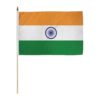 INDIA 12X18 INCH HANDHELD STICK FLAG