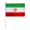 IRAN 12X18 INCH HANDHELD STICK FLAG