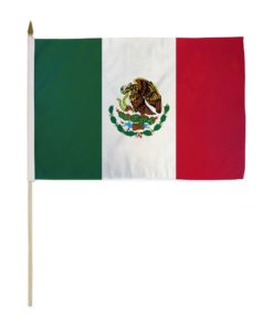 MEXICO 12X18 INCH HANDHELD STICK FLAG