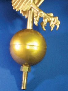 OUTDOOR ALUMINUM FLYING EAGLE ON BALL