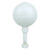 White Anodized Aluminum Ball