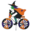 Witch on Bicycle