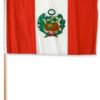 Peru 12x18in Stick Flag