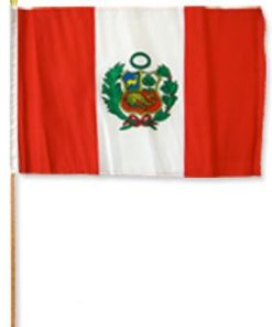 Peru 12x18in Stick Flag