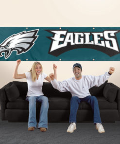 8'x2' Applique Eagles Banner