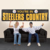 Pittsburgh Steelers Giant 8' x 2' Banner Black