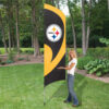 Pittsburgh Steelers Tall Team Flag Kit with Pole, Pittsburgh Steelers Tall Flag 8.5'x2.5