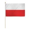 POLAND 12X18 INCH HANDHELD STICK FLAG