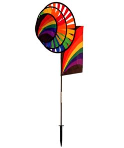 Rainbow Dual Wheel Spinner with Garden Flag