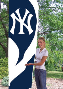 Yankees Tall Flag 8.5' x 2.5'