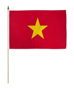 Vietnam 12"x18" Handheld Stick Flag