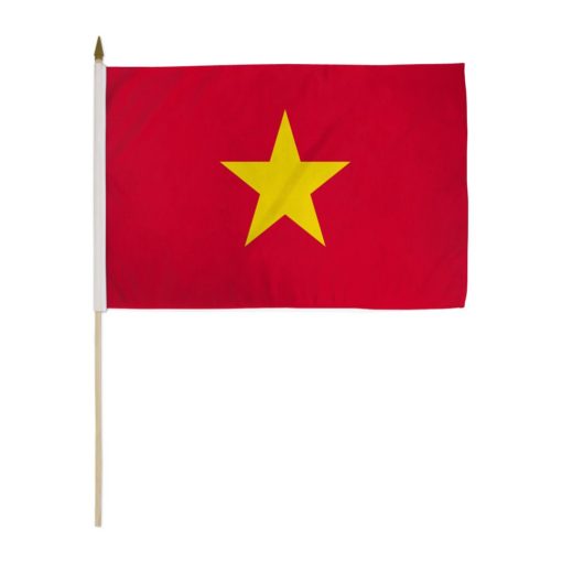 Vietnam 12"x18" Handheld Stick Flag