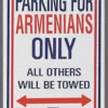 Armenian Parking Sign