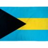 Bahamas 2'x3' Nylon Flag, 2 ft. X 3 ft. Nyl-Glo Bahamas Flag, Perma-Nyl 2'x3' Nylon Bahamas