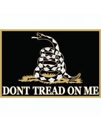 Don't Tread On Me Gadsden Black Emblem on a Belt Buckle