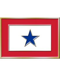 U.S. Family Member in Service Blue Star Belt Buckle