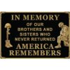 In Memory Of Our Brothers and Sisters That Never Returned/American Remembers Belt Buckle