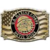 United States Marine Corps Devil Dog with Bulldog Belt Buckle