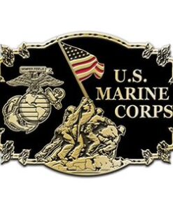 United States Marine Corps Iwo Jima Enamel 3.2 INCHES on a Belt Buckle